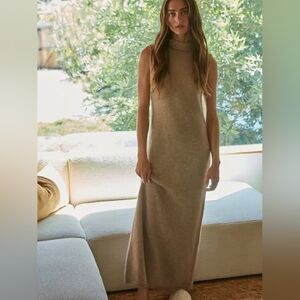 By Together Turtleneck Sleeveless Maxi Dress